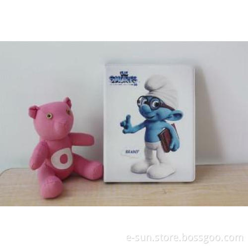 Smurfs pattern iPad Dock, PU leather comfort in-hand